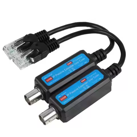 1 Pair IP Passive Extender Over Coax Coaxial Network Transmitter 8MP HD for Web Camera Coaxial Trans