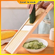 Potato Slicer Vegetable Cutter Chopper Mandoline Carrot Cucumber Slicer Machine Chips Grater Wood