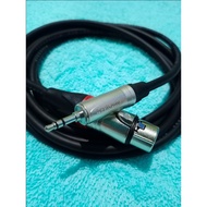 CANON XLR FEMALE TO MINI STEREO AUDIO CABLE 3.5 MM 1-5 MTR