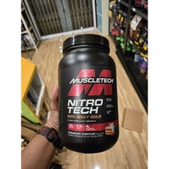 MUSCLETECH NITROTECH 100% WHEY GOLD 2LB 900gr WHEY PROTEIN 900 grams not ON wgs whey gold standard m