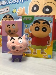 {實物圖} 另有全新可買 日版 蠟筆小新 不理不理左衛門 豬 驚訝樣 fluffy puffy figure 模型 擺設