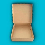 Cake Box/Rice Lunch Box R10K 20cm x 20cm x 7cm Chocolate Kraft (330Cm Thickness) Brown Color Finishing