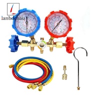 R410A 3 Way AC Diagnostic Manifold Gauge Set Parts Accessories for Freon Charging Fits R-404A R-134A