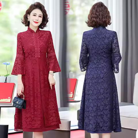 Elegant embroidery Bride's Gown 2025 Summer New Style Mother's Attire Fashionable Wedding Dress For 