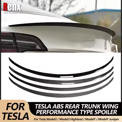 For Tesla Model3/Model3 Highland/ModelY/ModelY Juniper Rear Spoiler Rear Trunk Wing Performance Styl