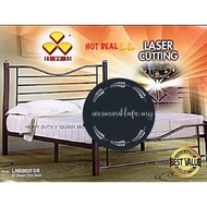 3V Noza Queen Size Bed Frame Powder Coating Super Base Bed Divan High Quality Bed Katil Queen Kuat S