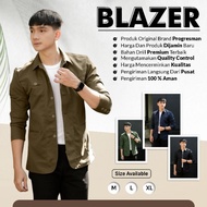 KEMEJA - Original Progress man Premium Formal Blazer for Adult Men / Latest Semi Blazer for Teenage 