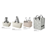 IKEA GORSNYGG Carrier Bag / Shopping Beg / Laundry / Reusable / Recycle / Light Beige with zip / 宜家购