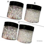 fol UV Resin Bubble Beads Transparent Iridescent Colored Water Droplet Bubble Beads  Hole Bubble Bea
