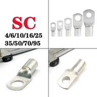 1pcs cable lug sc series copper terminal SC4 SC6 SC10 SC16 SC25 SC35 SC50 SC70 SC95