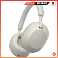 【Direct from Japan】Sony Wireless Noise Cancelling Stereo Headphones WH-1000XM5: Improved noise cancellation/Amazon Alexa integration/Enhanced call quality/Highly effective noise isolation with soft fit leather/Platinum Silver WH1000XM5 SM