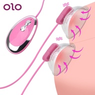 ☋❖◙OLO Tongue Lick Nipple Suction Cups Vibrator Breast Enlarge Massager Sucker Sex