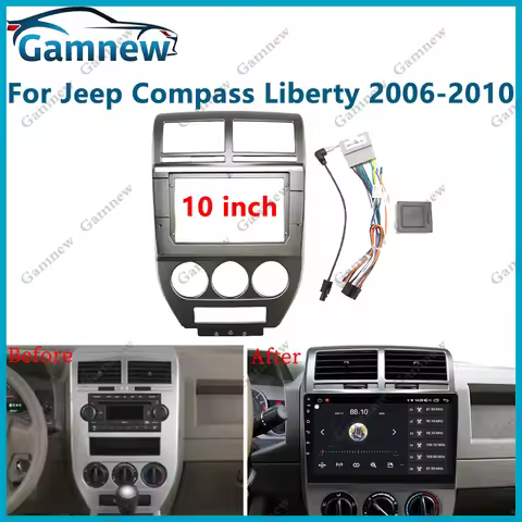 10.1 Inch Car Fascia Frame Adapter Patriot Android Radio Fitting Panel Kitr For Jeep Compass, Libert