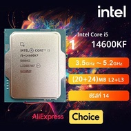 Intel Core i5 14600KF CPU ใหม่ (รุ่นที่ 14) 3.5GHz 14-Core 20-Thread L3=24M 125W LGA 1700 แต่ไม่มีคู