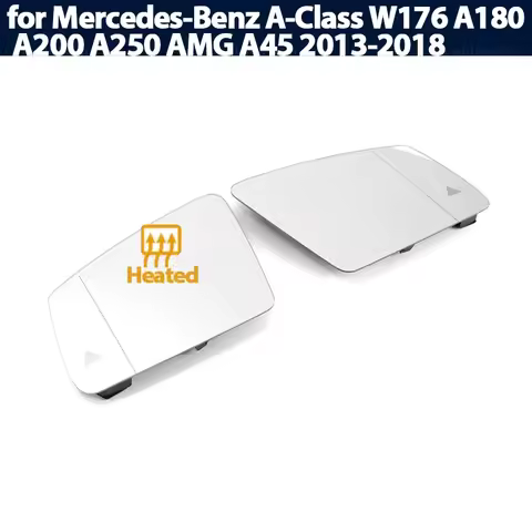 Left & Right Side Mirror Glass Rearview Exterior Angle for Mercedes-Benz A Class A-Class W176 A180 A