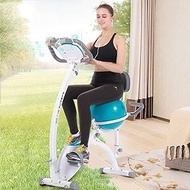 2020 Indoor Spin Bike Sports Upright Exercise Bike, Indoor Studio Stationary Exercise Bike With Yoga Ball And LCD Monitor,Aerobic Training Fitness Cardio Bike