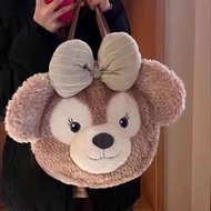 Cute Duffy Bear Bow Big Head Messenger Bag Shirley Rose Doll Big Face Backpack Bear Plush Tote Bag