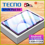 ➞ ✽ ☍ Tecno SPark tablet 2023 Original 5G Android tablet 12GB+512GB 12Inch Dual SIM Card Online Cou