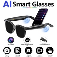 AI Smart Glasses with Camera 8MP EIS Anti Shake AI Voice Assistant Object Recognition Meeting Minute