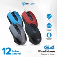 Optical Mouse G2/G4/G7/G9 Wiredunitech USB Cable 1000DPI