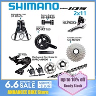SHIMANO 105 R7000 IIIPRO Mechanical Disc Brake Groupset 2x11 Speed R7100 Crankset R7100 Front Rear D