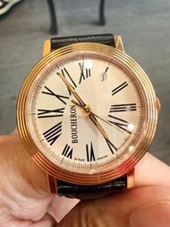 Boucheron Vendome 18k玫瑰金腕錶