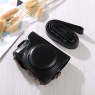 New arrival Full Body Camera PU Leather Case Bag with Strap for Canon G9X / G9X II Sarung Kulit PU K