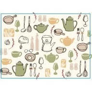 NITORI PP Luncheon Mat Kitchen Tools JJ03