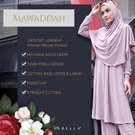 (PLUS SIZE 4XL/5XL) JUBAH SELUAR MAWADDAH BY SABELLA / SUIT HAJI UMRAH TANPA GOSOK