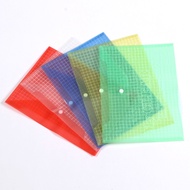 A4 Transparent File Holder Button File Bag Office Supplies