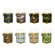 BDARI Gold Tiffin Carrier | 2-Tier Food Container (10cm) | Add Name Available | Mangkuk Tingkat