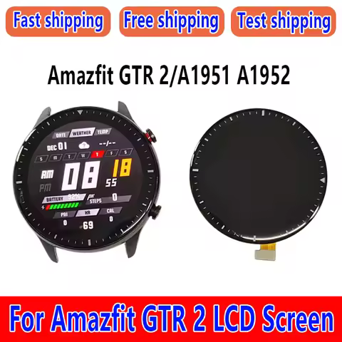 For Amazfit GTR 2 LCD screen A1951 A1952 touch screen; For Huami GTR 2 screen assembly inner and scr