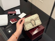 GUCCI 酒神包 經典斜孭包 折疊盒 單肩包