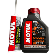 Combo nhớt tay ga MOTUL SCOOTER POWER LE 5W40 0.8 lít & nhớt láp MOTUL Scooter Gear Plus 80W90 GL-5