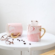 Mug marble / gelas pinggiran Gold / gelas kopi / cangkir marble/gelas sultan