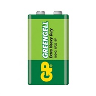 GP Greencell 9V Block 1604G 6F22 6LR61 Extra Heavy Duty Battery, Non-Rechargeable