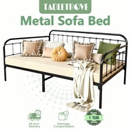 TABLETROVE 6FT Metal Sofa Bed Single Iron Bed Frame Daybed Katil Bujang Katil Besi Katil 沙發床架