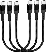USB C to USB C Cable 1FT, 3-Pack 12 inch 20V 3A Type C PD Fast Charging Cord Compatible with Samsung Galaxy S20/S9 Ultra Note 20, Pixel 4/3 XL, MacBook Air iPad Pro 2020