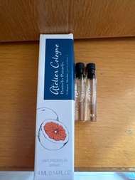Atelier Cologne 香水 4ml sample (Pomelo Paradis) 送兩支小sample