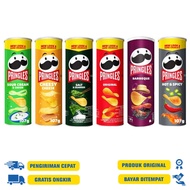 Pringless Potato Chips - Barbecue 107 GR | Salt Seaweed 110 GR | Chesse 110 FR | Original 10 FR