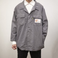 企業工作外套 工作服 作業服 鐵灰 古著 二手 工裝 多口袋