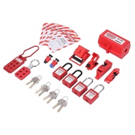 Electrical Lockout Tagout Kit Universal Clamp on Circuit Breaker Lockouts -Safety Locks Hanging Tags