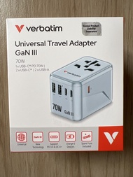 Verbatim Universal Travel Adapter GaN III (70W)