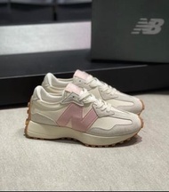 🎈New Balance NB 327 灰粉色 低幫透气 跑步鞋 女款