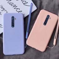 OPPO Reno 2 Liquid Silicone Soft Case Thin Phone Case With Lanyard
