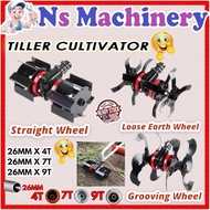 TILLER CULTIVATOR STRAIGHT WHEEL BLACK