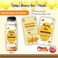 Stiker minuman Honey Bee Madu cromo / kemasan minuman / kemasan botol