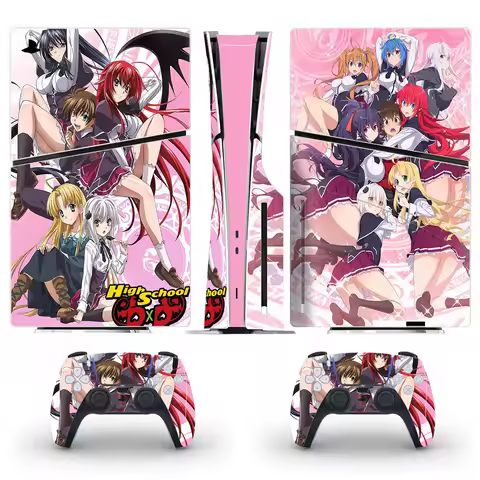 Anime High School DXD PS5 Slim Disc Skin Sticker Decal Cover for Console Controller PS5 Slim Disk Sk