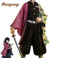 Tomioka Giyuu Cosplay Costume Demon Slayer Cosplay anime outfit Kimetsu no Yaiba Halloween Costume