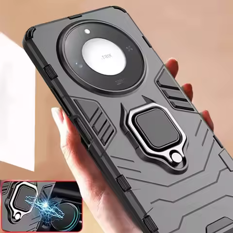 For Honor X9C Smart Case Cover Honor X9C Smart Capas Armor Back Shockproof PC Holder Ring Magnetic F